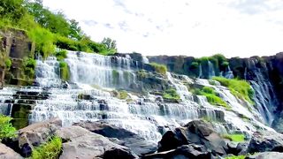 Vietnam 7-storey waterfall