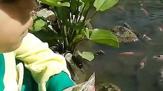 child and fish