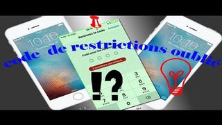 forgot iPhone restrictions code.. **resolute**..