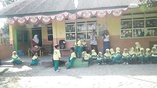 children playing at school