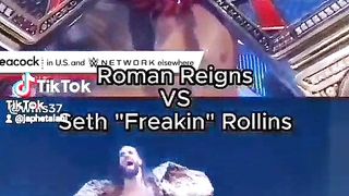 Roman reigns vs Seth Rollins