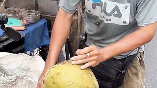 Amazing! Coconut Fruits Cutting Skills.