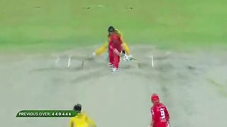 Saim ayub bad bowlings after taking 2 wickets