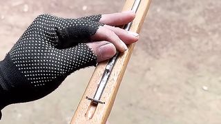 Ugly Handmade Bamboo Slingshot #shorts #carft #bamboo.