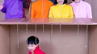 Pull The Rope Challenge (V), So Exciting, Who Is The Lucky One_ ! ! # Funnyfamily #Partygames.