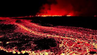Incredible video of the eruption this evening in #Iceland