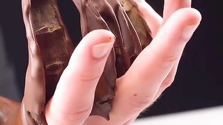 Chocolate hand.