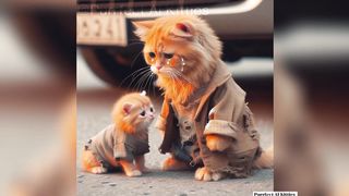 Cat story _ when a tiger meets kitten_(cat sad and touching story)