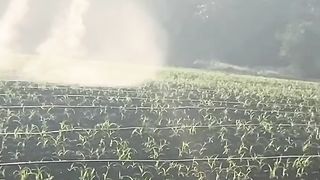 utilizing advances in drone technology to save time and energy in watering plantations
