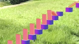 ThemeSpace, Domino Line Falling Simulation
