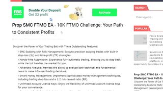 Pass the FTMO 10K Challenge Using This EA | Part 1 Prop HGTrade | Free EA + Presets