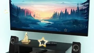 Wooden Wall Mounted TV Unit Stand TV Cabinet Set Top Box Stand Wall Shelf