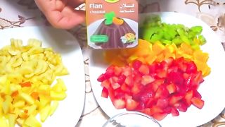 Flan aux fruits le dessert populaire sur tous les réseaux sociaux فلان بالفواكه لي دار ضجة .