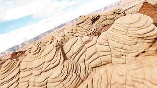 The picturesque nature of the drone goes away