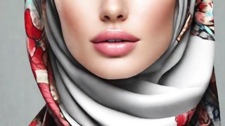 Beautiful hijab girl arab woman