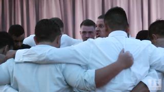 Emotional wedding celebration