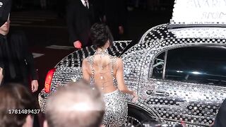 Kim Kardashian arrives at the Swarovski x SKIMS Celebration at the Swarovski NYC Flagship store on November 7,