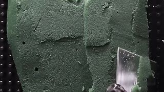 ASMR satisfying floral foam