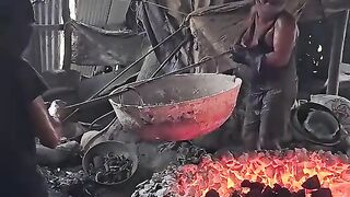 Biggest Cooking Pan Manufacturing Process Using Wastage Aluminum