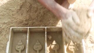 Mud Making Bricks By Hand process