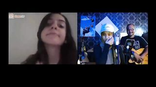nervous when singing the palestinian song,for the first time