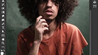 Photoshop hair cutting