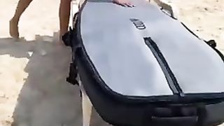 Surfboard with electric motor