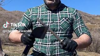 Cook in forest