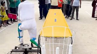 he successfully win the challenge _ make everyone happy.
