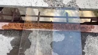 Breaking glass bottles ⚠️???? Crushing Crunchy _ Soft Things ! #shorts #asmrsounds #asmr #satisfying.
