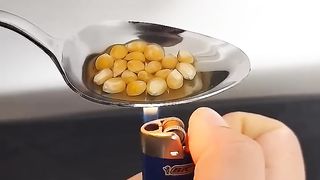 Lighter vs Corn ???????????? Popcorn #LighterVideos.