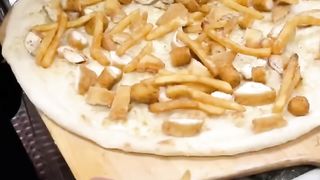 The FAT KRISPY in the making from Krispy Pizza in Dyker Heights, Brooklyn NYC! ???? #DEVOURPOWER.