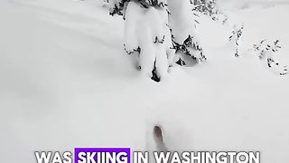 Snowboarder rescued by stranger ! ????
