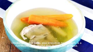 New delicious and nutritious chicken skeleton soup recipe