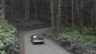 4K Vintage Car Travelling No Copyright Video | Free To Use | Vintage Car Ultra HD Drone Footage