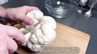 Unglaublich leckerer Blumenkohl mit Knoblauch. Sehr einfaches Rezept! Gesund