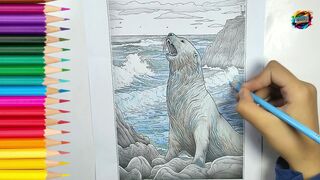 Vibrant Sea Lion Coloring Tutorial Bringing Ocean Life to Paper!