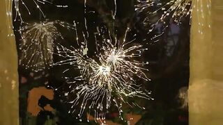 4 Pack, Suspended Solar Fireworks Light