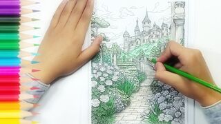 Enchanting Castle Coloring Transforming a Fairy tale Fortress with Stunning Hues!