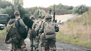 Soldiers in military