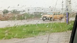 In raining day