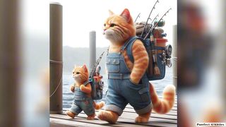 Cat story _ when cats go finishing at sea