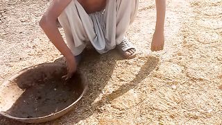 Baby is doing work in a village || babyvlog || vlogbaby|| @kaleem571.