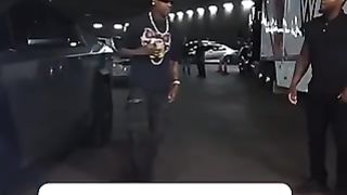 Travis Scott pulled up to WWE fight night in Tesla Cyber truck????????