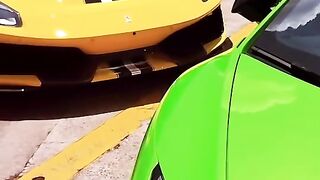 LAMBORGHINI HURACAN PERFORMANTE VERDE  FERRARI 488 PISTA AMARELA