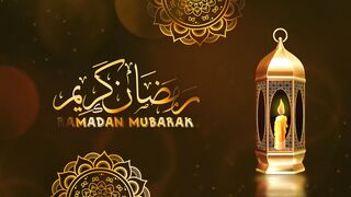 ramadan kareem celebration with lantern and magical trail - adalinetv
