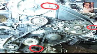 Calage distribution de Toyota Corolla 2C.