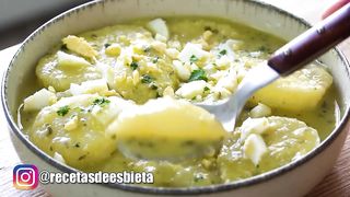 PATATAS EN SALSA VERDE ¡MUY! RICO, SUPER RÁPIDO Y DELICIOSO