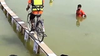 #cycleplankbalance #adventure #game #kapilvastu #nepal.