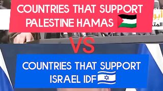 countries that support Israel???????? VS palestina ????????